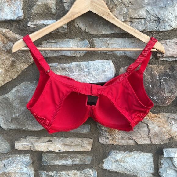 Wacoal red underwire bra size 38DD Style 853117 - Picture 7 of 8